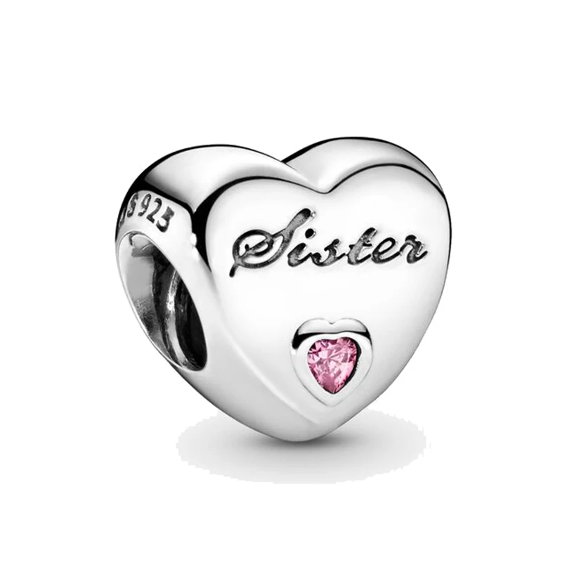 Love Heart Mom Wife Dad Sister Best Friends Rainbow fit Original Pandora Charms Silver 925 Bracelet beads charms charm jewelry charm bead silver charm bracelet beads jewelry silver charm bead sterling silver beads charm silver bead bracelet