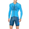 2021 New Long Sleeve Skinsuit Cycling Mens Body Triathlon Suit Breathable Cycling Ropa Ciclismo Jumpsuit Set 9d Pad Mtb Bike X-