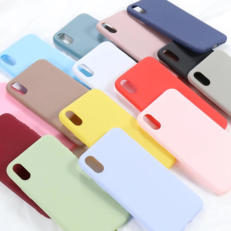 

Slim Silicone Phone Case For Huawei P30 Pro P10 P20 Lite Y6 Y7 Y9 Prime P Smart 2019 Soild Color Cover For Psmart Z Mate 30 Case