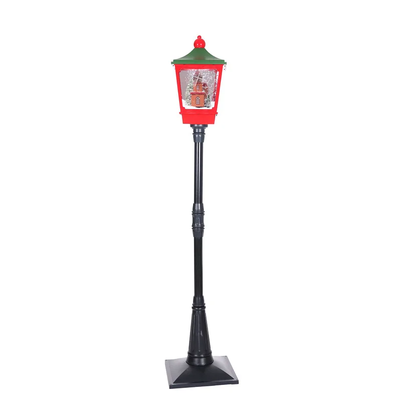 Рождественские украшения в западном стиле, снежный уличный светильник с музыкой, Рождественское украшение для сада - Цвет: Windmill