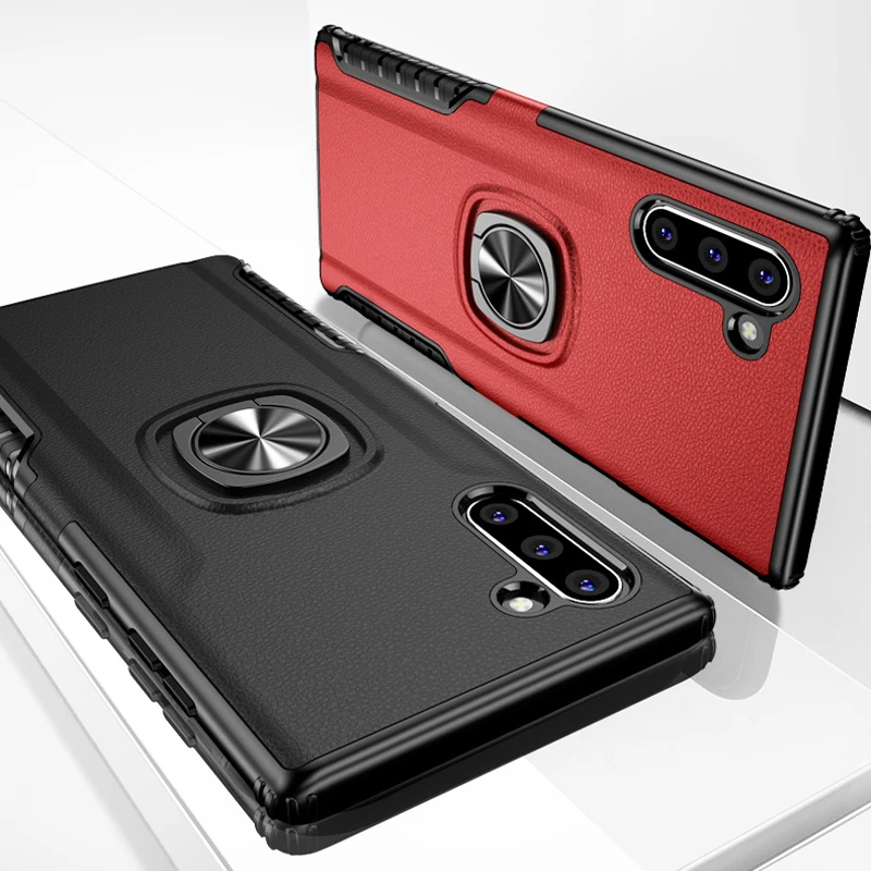 Противоударный чехол с кольцом для Samsung Note 10 Plus 10Pro 9 S10 S8 S10E задняя крышка