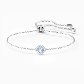 

ANGELIC CUSHION High-quality Fashion Boutique Blue Zircon Temperament Bracelet Simple and Elegant Design, Elegant Atmosphere