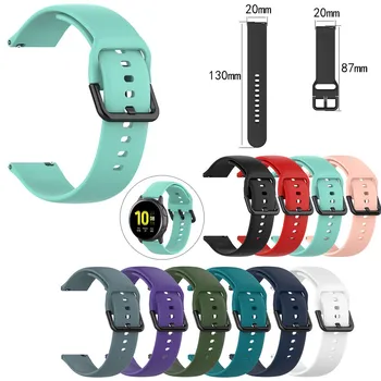 

Watch Strap For Samsung Classic Silicone Replacement Watch Band Wrist Strap For Samsung Galaxy Watch Active 2 Sport Bracelet#Y