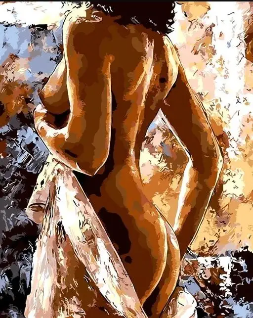 Full Square Diamond Embroidery Naked woman 5D DIY Painting Picture Of Rhinestone Room Decor Gift | Дом и сад