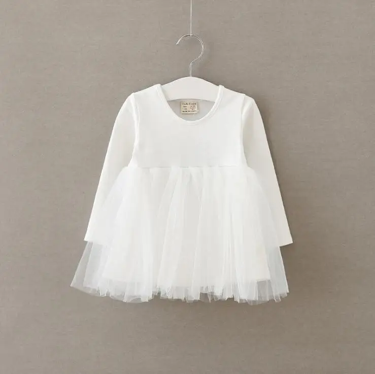 Платье для маленьких девочек праздничное платье без рукавов для малышей летнее платье для первого дня рождения для 1 года, одежда для маленьких девочек с юбкой-пачкой Одежда для новорожденных - Цвет: White 3