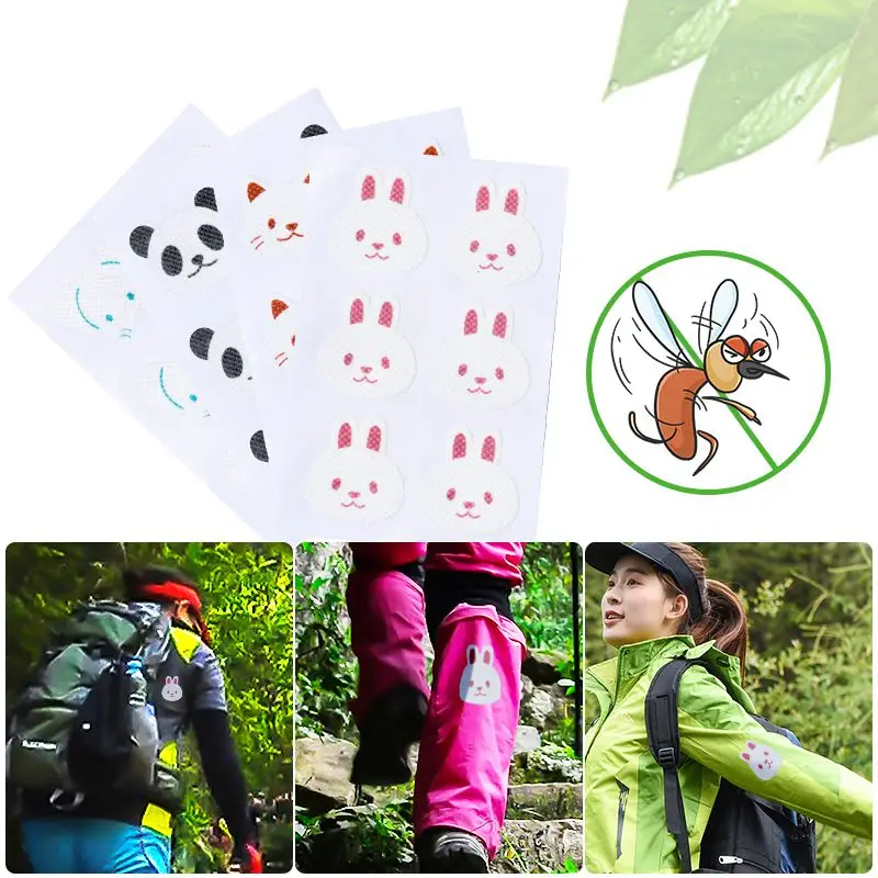 Пластыри от комаров наклейки 18 шт. Мультяшные Антимоскитные натуральные