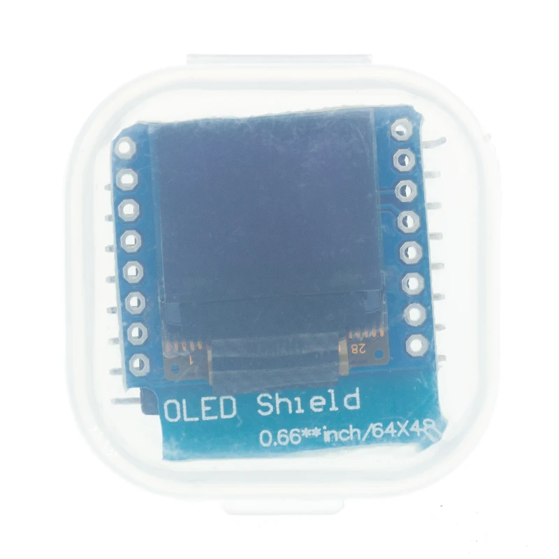 OLED Display Module 0.66 Inch OLED LED LCD Dispaly Shield Compatible for WEMOS D1 MINI ESP32 64X48 0.66" Oled Module IIC I2C