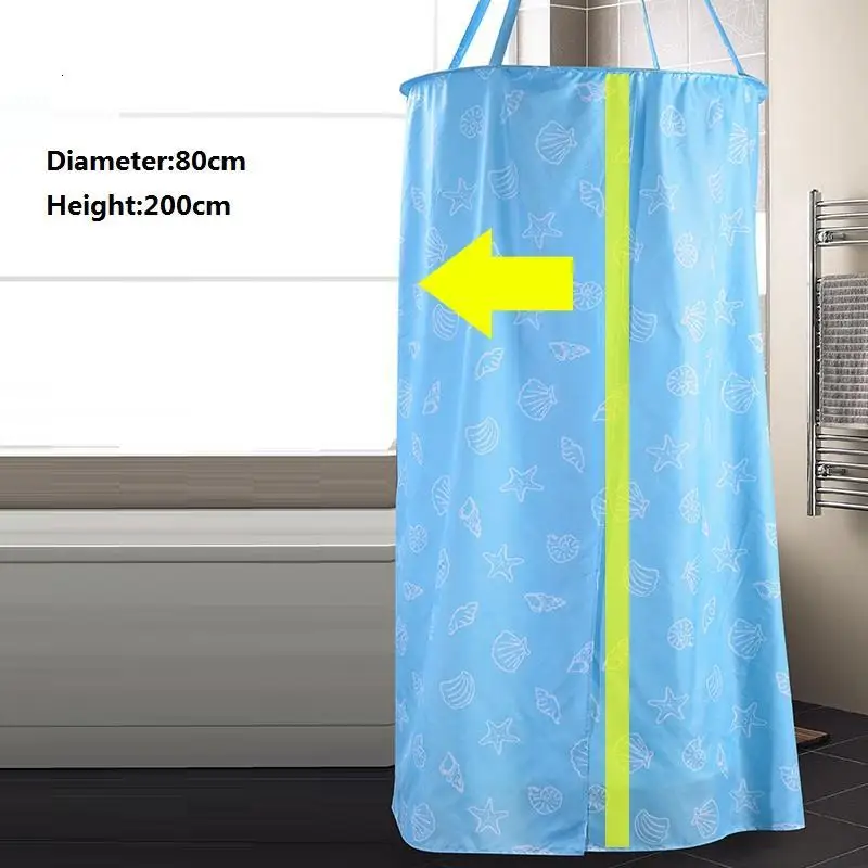 Version T Doccia Set With Bathroom Banyo Perdeleri Shower Fabric Round Banheiro Rideau De Douche Douchegordijn Cortina Ducha Bath Curtain - Цвет: Version T