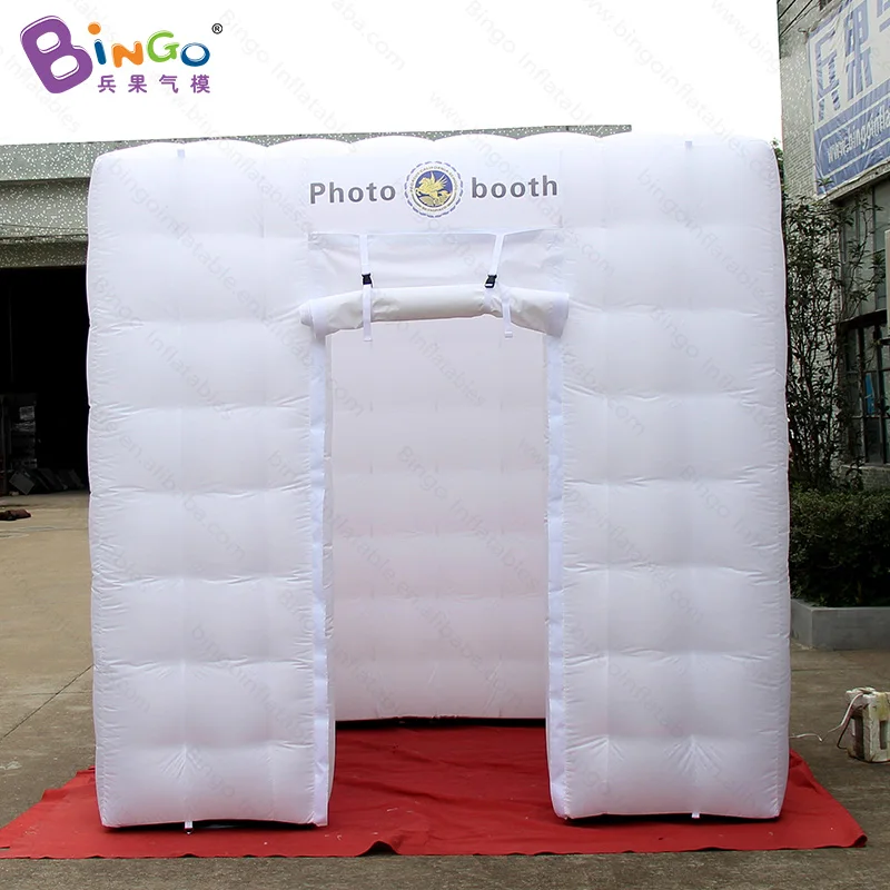 8'x 8' x 8' белый куб надувная студия/ светодиодный светильник игрушка Палатка/логотип для печати