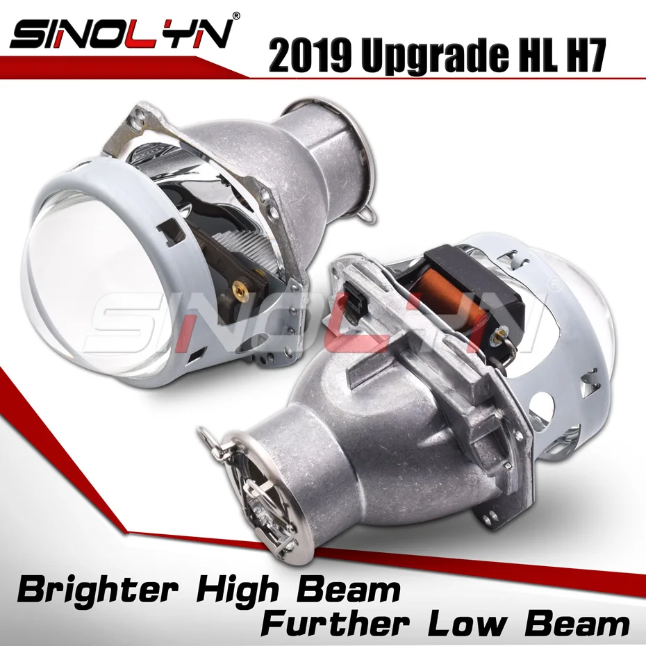 Buy Headlight Lenses HID Projector Bi xenon For Hella H7 3.0’’ Lens Car Accessories Retrofit Use H7 D2S D2H Xenon Halogen LED Bulbs