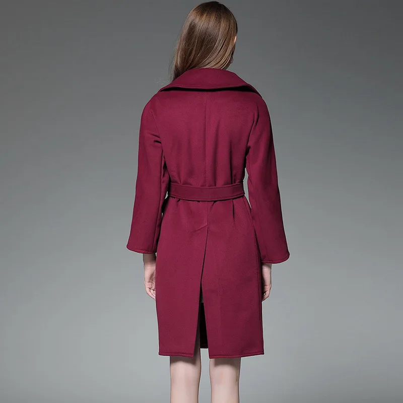Abrigos Mujer Elegante свободное удлиняющее Женское пальто с поясом Приталенный кардиган Тренч длинное пальто женские топы и блузки