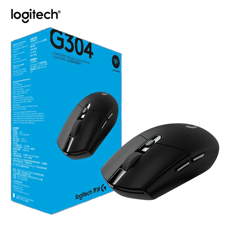 grim Gå en tur Tilføj til Logitech G304 LIGHTSPEED Wireless Gaming Mouse 2.4G Wireless HERO Engine  12000DPI For LOL PUBG Fortnite Overwatch CSGO|Mice| - AliExpress