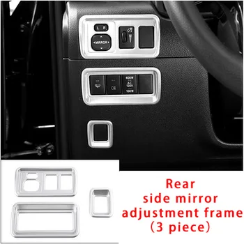 

For Toyota 4runner Rear side mirror adjustment frame chrome molding trim 3pcs