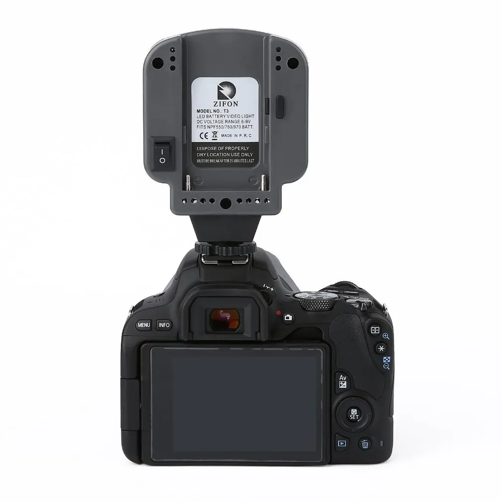 ZF-T3 9 Вт DC7-9V вспышка для камеры видео светодиодный светильник для фото заполняющий светильник лампа светильник ing для большинства видеокамер DSLR