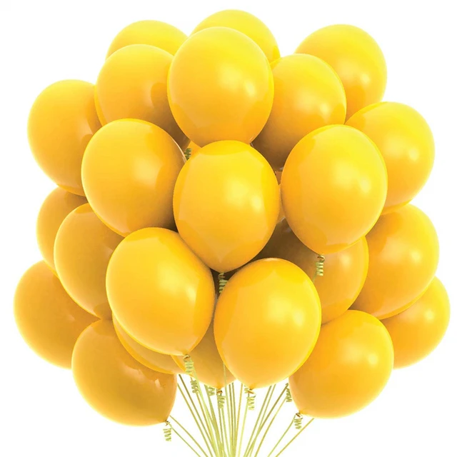 10/20pcs Gold Black pink Latex Balloons Birthday Party Decorations Adult Wedding Decorations Helium Globos Baby Shower ballon Yellow