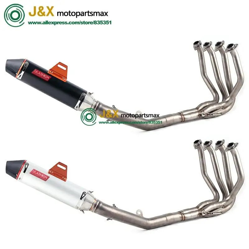 Полная выхлопная система побега без шнуровки для мотоцикла Kawasaki Z800 Модифицированная полная средняя Соединительная труба