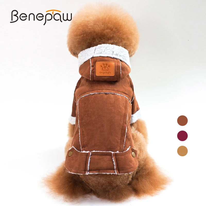 Benepaw теплая мягкая флисовая одежда для домашних животных для маленьких и средних собак удобная модная куртка на пуговицах для щенков качественная одежда