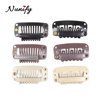 

Nunify 32Mm Clip In Human Hair Extension U Shape And Wire Shape Snap Clips For Clip Diy Weave Toupee Clip Hair Clips For Wigs