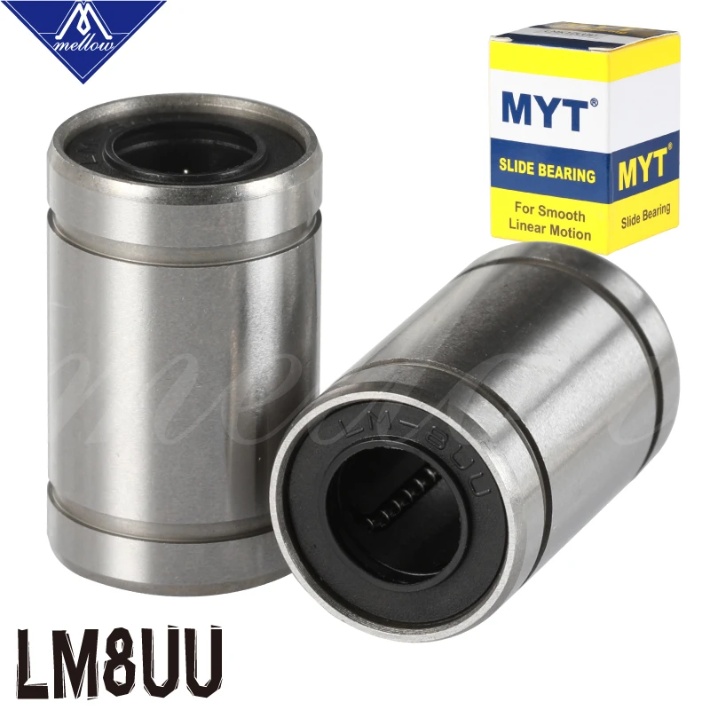 Высокоточный подшипник MYT LM8UU 8x15x24 мм 8 втулка Шарикового подшипника Reprap Anet A8 Prusa I3