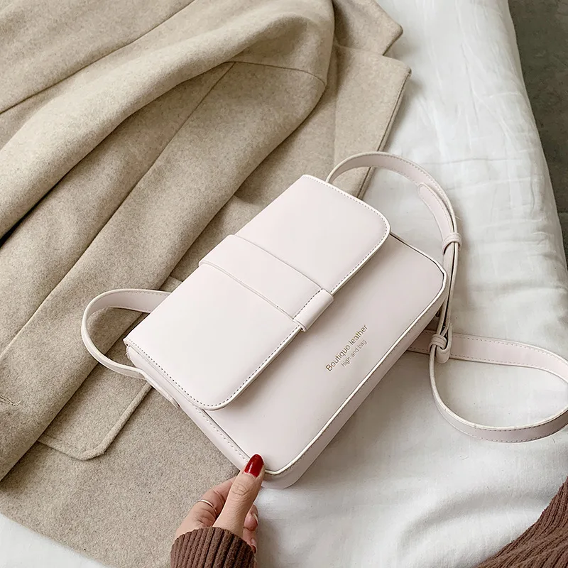 

France Non-mainstream Square Sling Bag 2020 New Style Korean-style INS Versatile GIRL'S Shoulder Bag Women's Bag Shoulder Autumn