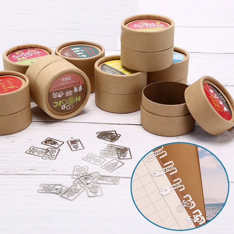 1 Box Metal Cartoon Animal Bookmark Mini Cute Plated Sliver Clips 9 Styles School Stationery