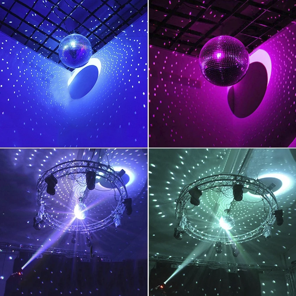 Disco Ball Mirror Ball Stage Light Rotating Glass Reflective Hanging Bar Party Decorations for KTV DJ