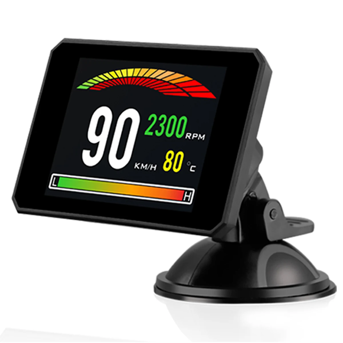 3-дюймовый P16 HD цифровой экран TFT Автомобильный HUD OBD2 проекционный дисплей компьютера диагностический инструмент превышение скорости Предупреждение Дисплей информация