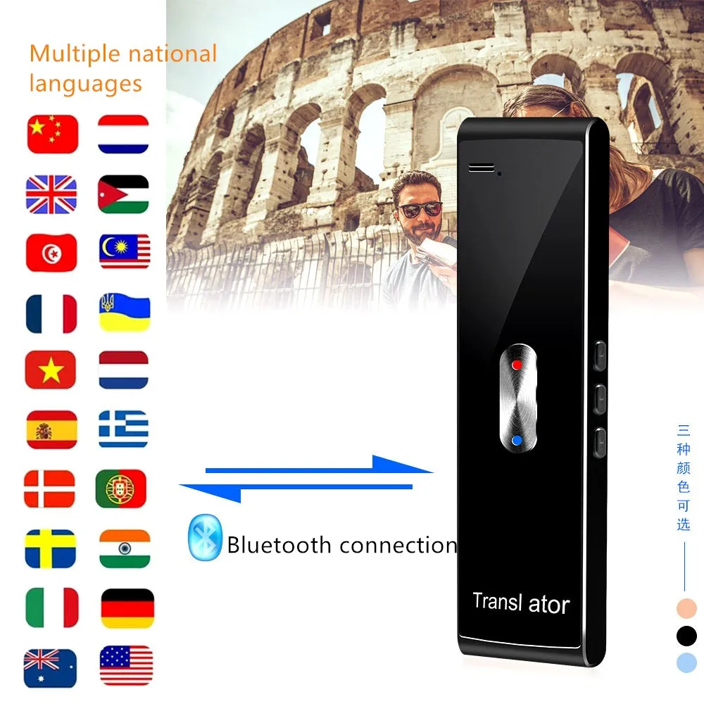 T8S Мини карманный Интеллектуальный переводчик Bluetooth в режиме реального времени