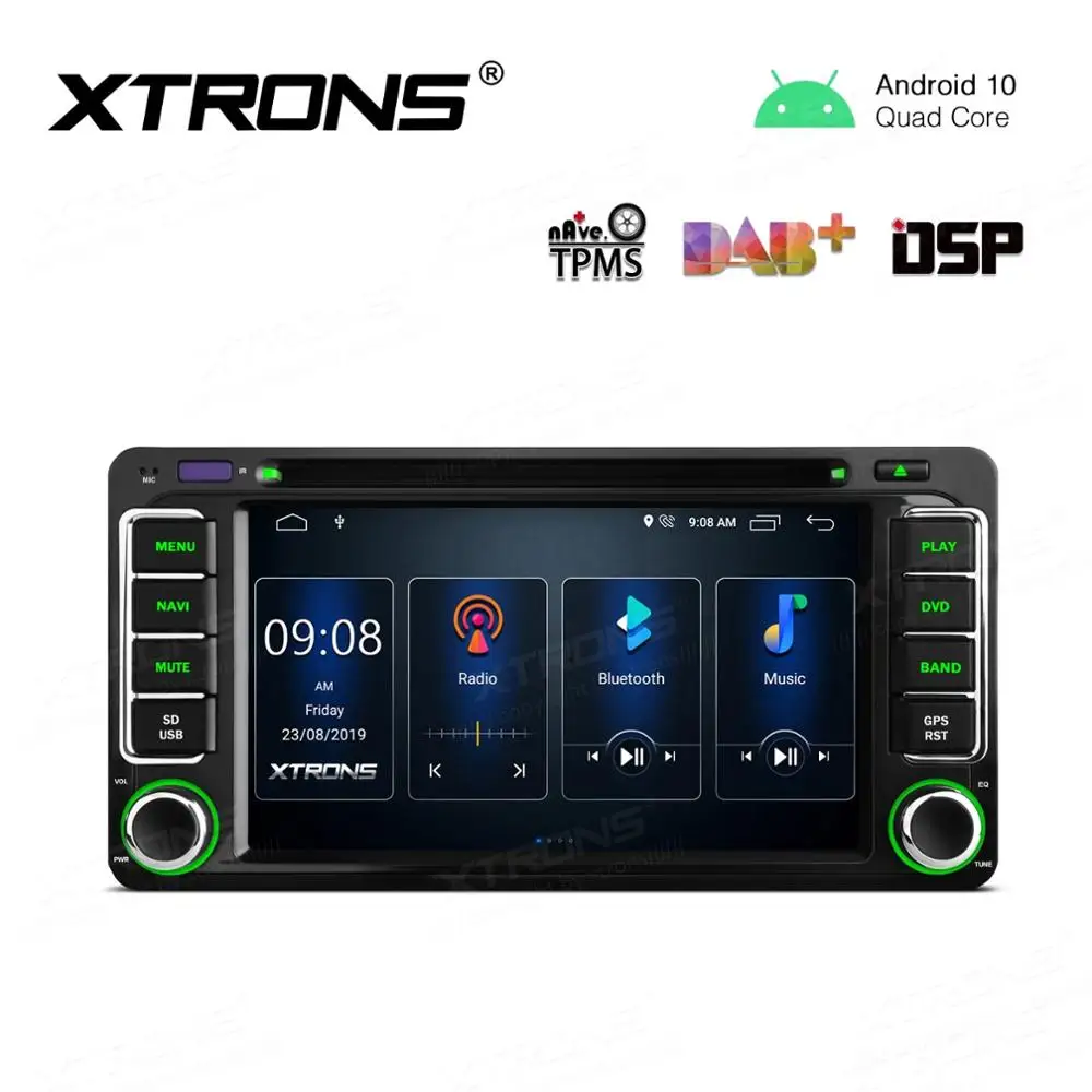 6," Android 10,0 OS автомобильный DVD Мультимедиа Навигация gps радио для Toyota Prado 1996-2009& Corolla 2000-2006& Fortuner 2005-2011