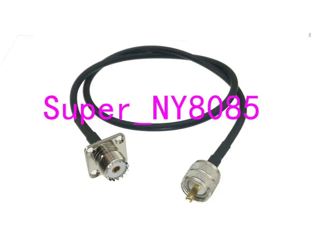 RG58 кабель UHF PL259 штекер для UHF SO239 гнездо фланец косичка перемычка РЧ коаксиальный 4 дюйма~ 20 м