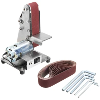

350W Mini Electric Belt Machine Sander Sanding Grinding Polishing Machine Abrasive Belts Grinder DIY Polishing Cutter Edges