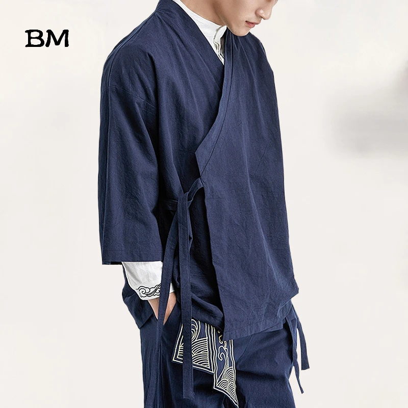 Men Chinese Style Linen Jacket