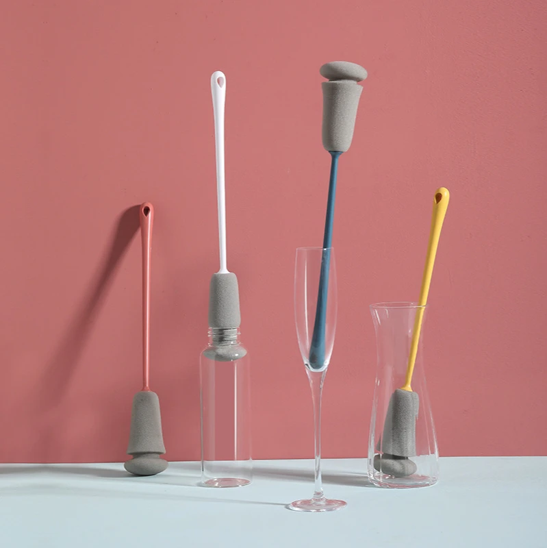 

Long Handle Cleaning Cup Brush Kitchen Cleaning Brush No Dead Corner Bottle Brush Can Be Replaced Cleaning Supplies Small Brush