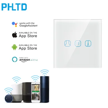 

WiFi Smart Curtain Switch Smart Life Electric Curtain Roller Blinds Shutter Door Alexa Voice Control