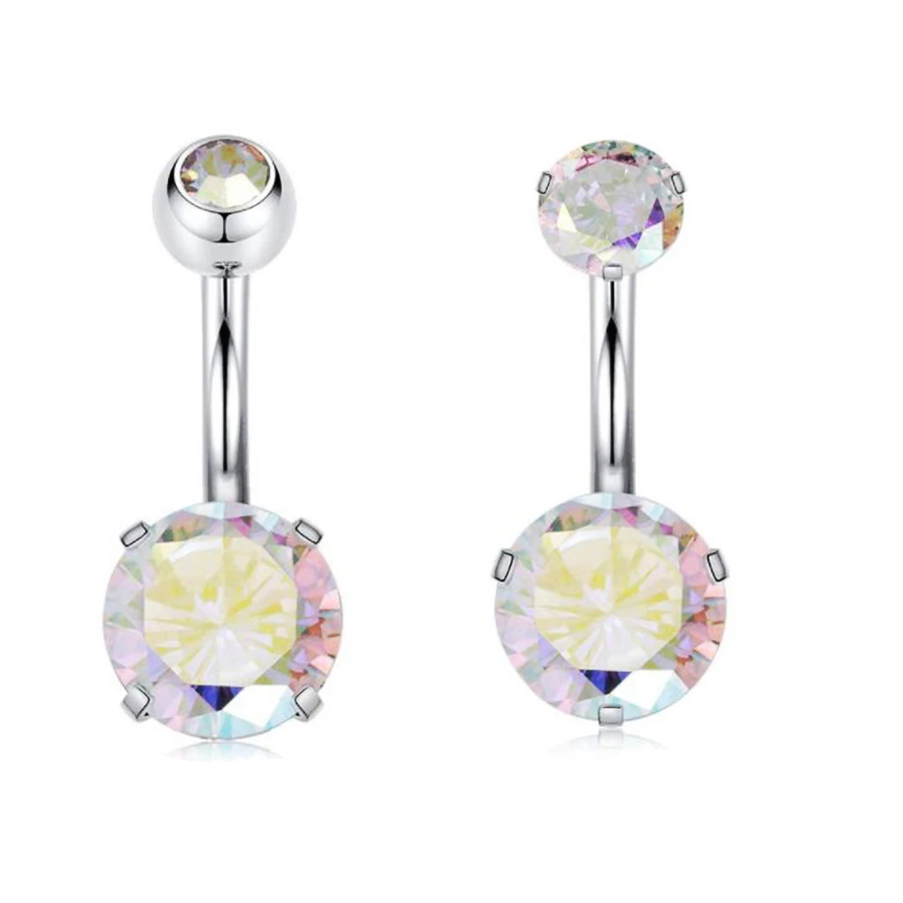 TIANCIFBYJS Stainless Steel 14G Sexy Belly Navel Piercing Ring Women Navel Button Rings Cartilage Earring Body Jewelry 20/50pcs