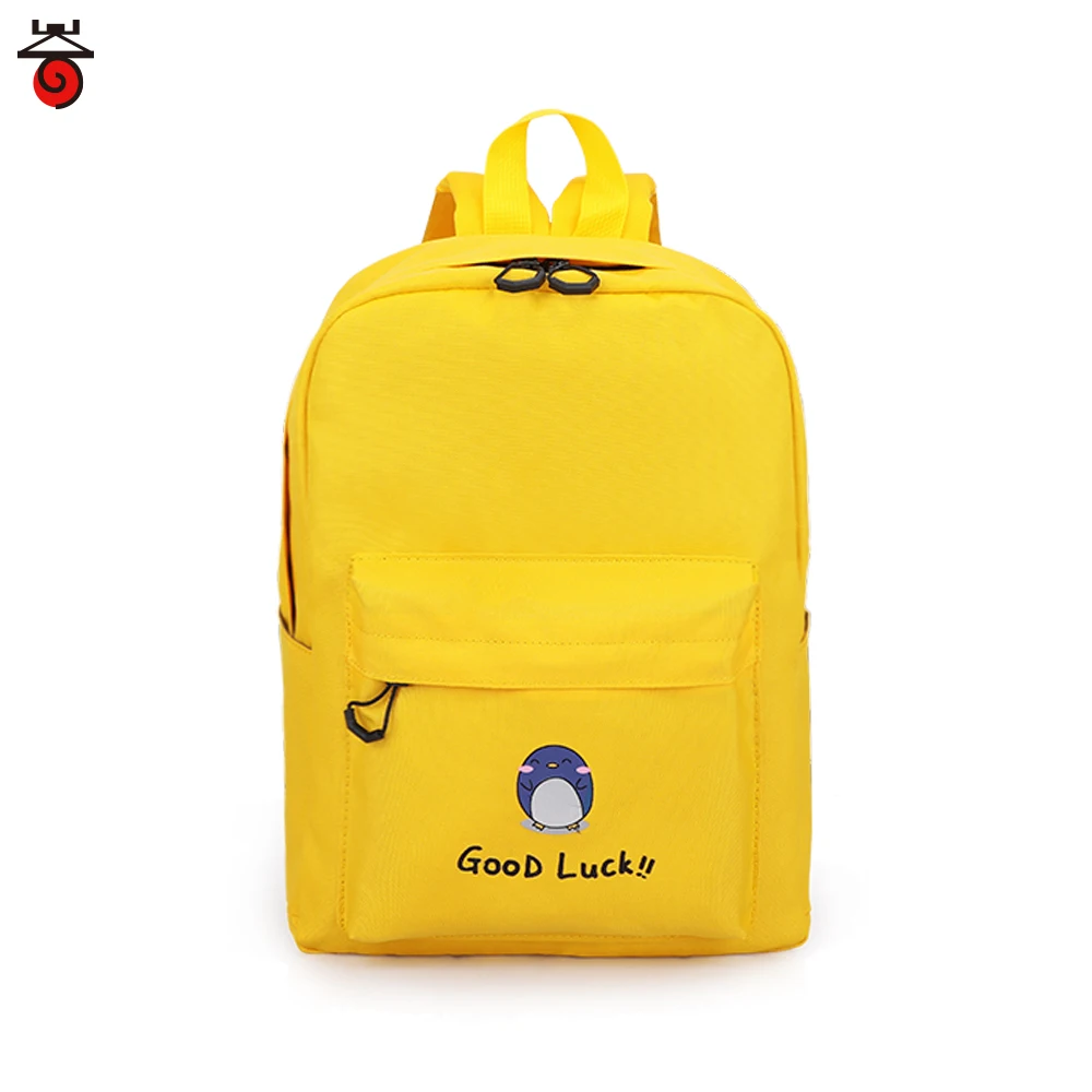 Mochila amarilla para mujer, Mochila ligera, Color sólido, combina con todo, coreana, regalos para adolescentes