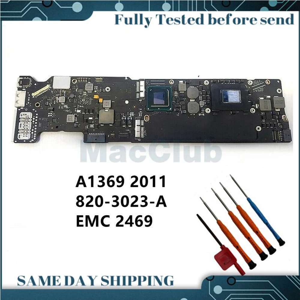 Материнская плата A1369 820-3023-A/B Для MacBook Air 13 &quotEMC 2469 материнская Core i5 i7 4 ГБ Mid 2011 |