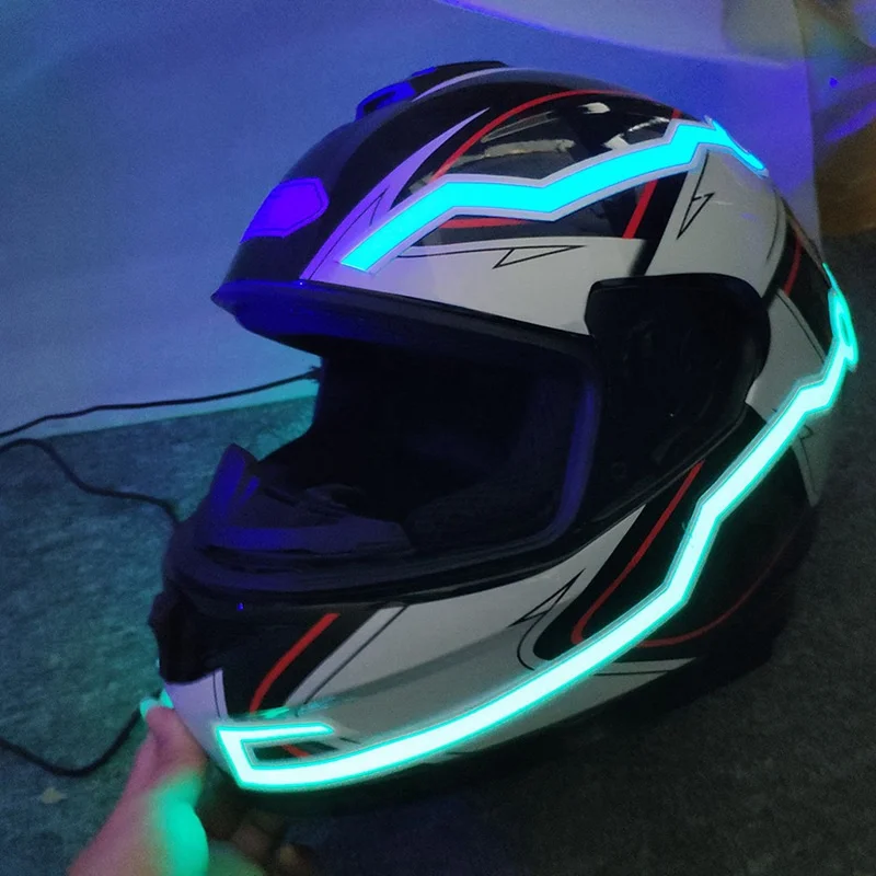 

Motorcycle LED Night light Cold Lights Strip Kit Riding Signal Accessories Tools For Helmet Decoration