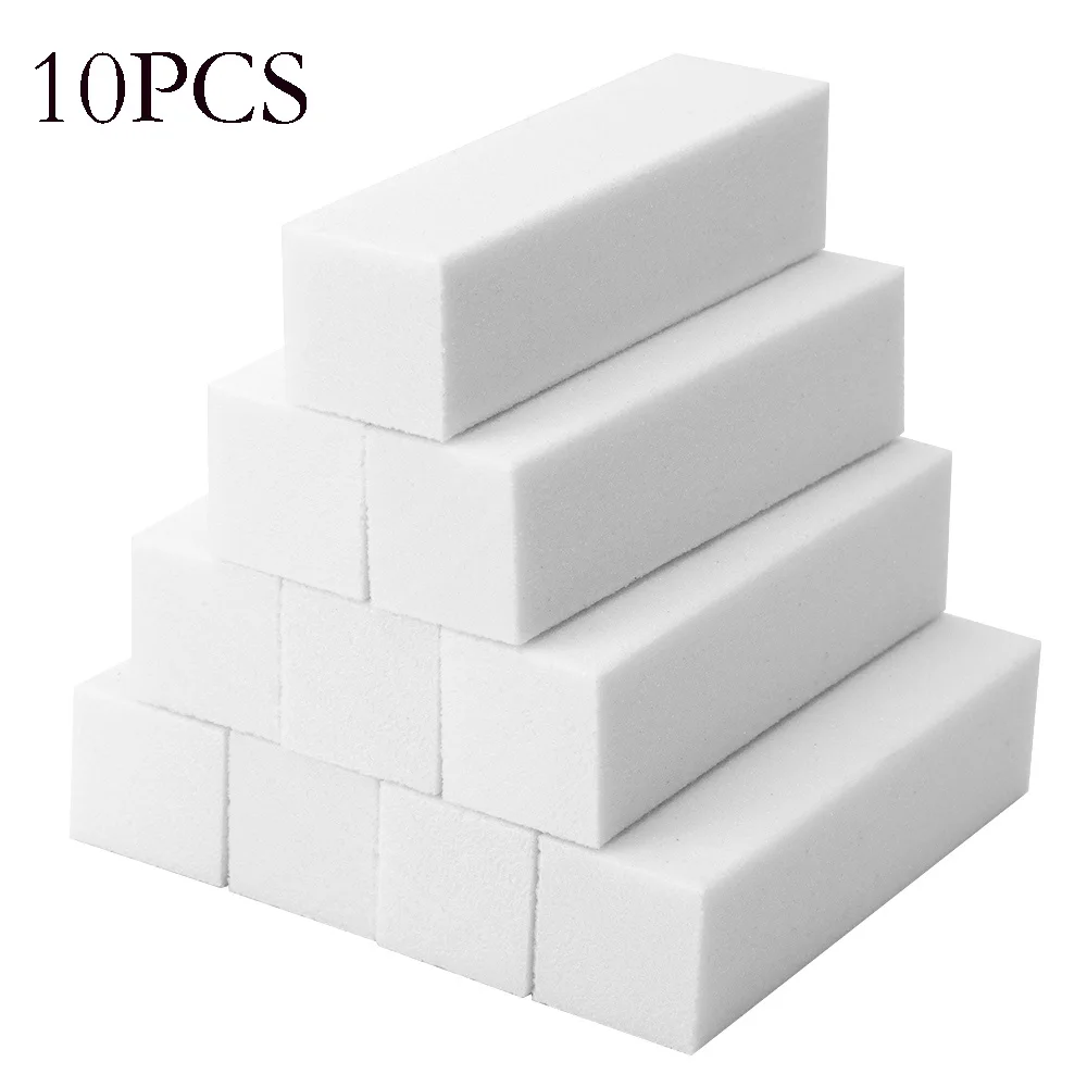 10pcs set 6 1/5/10 шт розовый Форма ногтей Полировщики для ногтей шлифовальная пилка для ногтей cо шлифовальными буферными резцами, блок для ногтей Маникюр Педикюр шлифовальный буфер полоски для ногтей, для маникюра - Цвет: 10pcs set 6