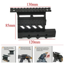 Тактический AK 47/74 Вивер Пикатинни рельсы с двойным бортовым Сфера быстросъемное крепление страйкбол аксессуары для охоты