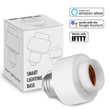 

Smart WiFi E26/E27 Bulb Holder Wireless Intelligent Remote Control Light Socket Support Voice Control Timing Function