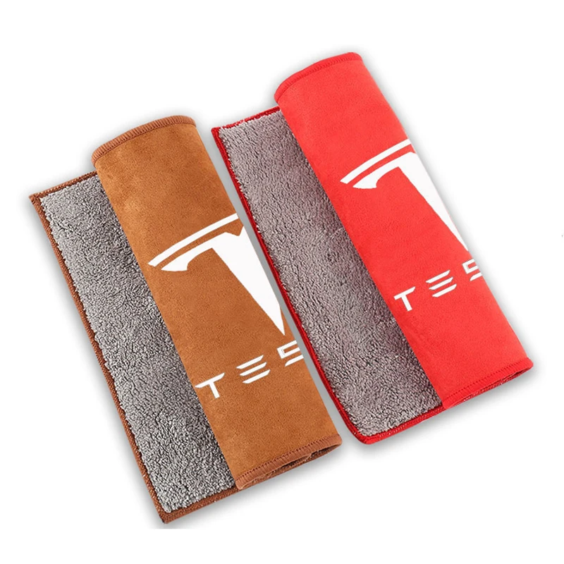Тряпки для очистки кузова автомобиля Tesla Model 3 X S Y Logo прочное влагопоглощающее очищающее полотенце