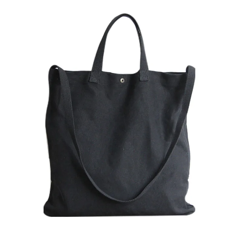 Женская Студенческая сумка из хлопка и льна, одноцветная, высокое качество, Экологичная, многоразовая, складная сумка на плечо