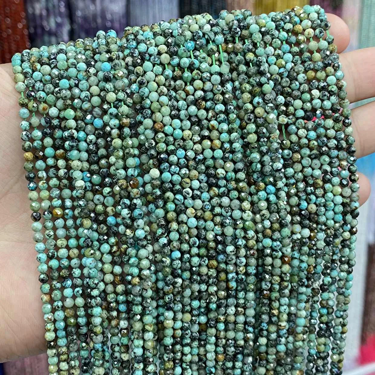 Wholesale Lot Natural Assorted Stones Faceted Round Loose Spacer Beads 15"Strand 