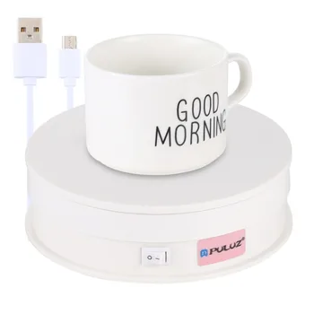 

PULUZ USB Electric 360 Degree Rotating Turntable Display Stand For Photography Max Load 15Kg Video Vlog Shooting Props Turntable