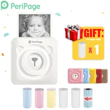 Портативный термопринтер PeriPage с Bluetooth, мини-фотопринтер для мобильных телефонов Android iOS, 58 мм, карманная машина
