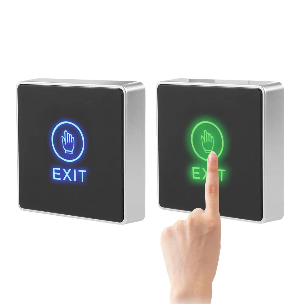 

Door Touch Exit Release Unlock Button Switch Panel LED Light Door Exits Switches For Door Access Control System Switch