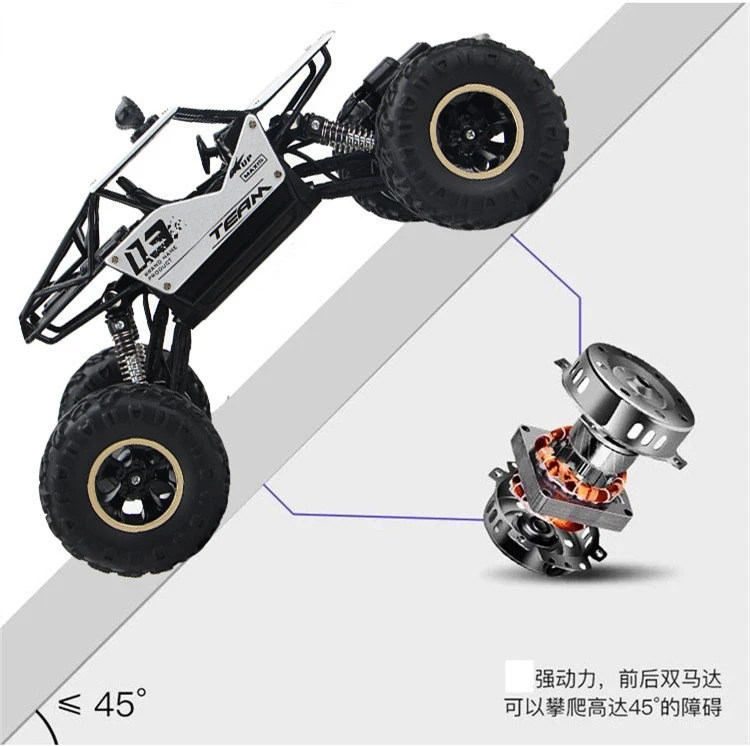 1/12 RC автомобиль 4WD альпинистский автомобиль 4x4 двойной привод двигателей Bigfoot автомобиль дистанционное управление Модель внедорожный автомобиль игрушки для мальчиков Детский подарок