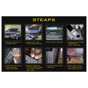 

Anti-Noise Black Car Door Trunk Lip Seal Strip Edge Protector Strip Rubber Seal 5M High Quality Fashion