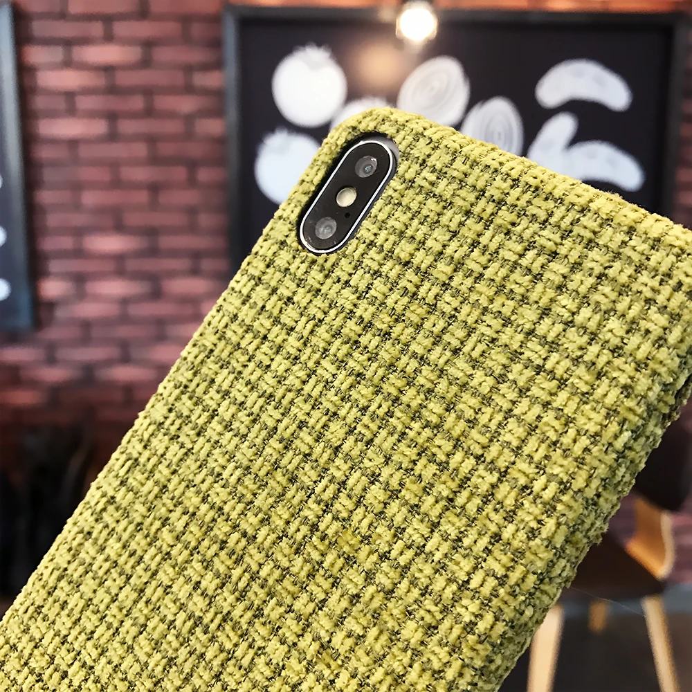 Зимние теплые плюшевые чехлы для телефонов iPhone 11Pro Max XR XS Max 7 8 Plus X модный противоударный сплошной цвет задняя крышка для iPhone 11